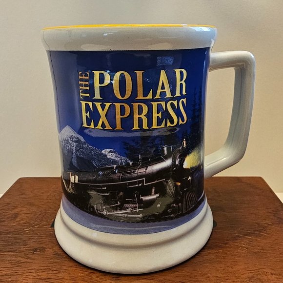 Warner Bros. The Polar Express Embossed (s18) Believe Coffee Cup Mug - Picture 1 of 5
